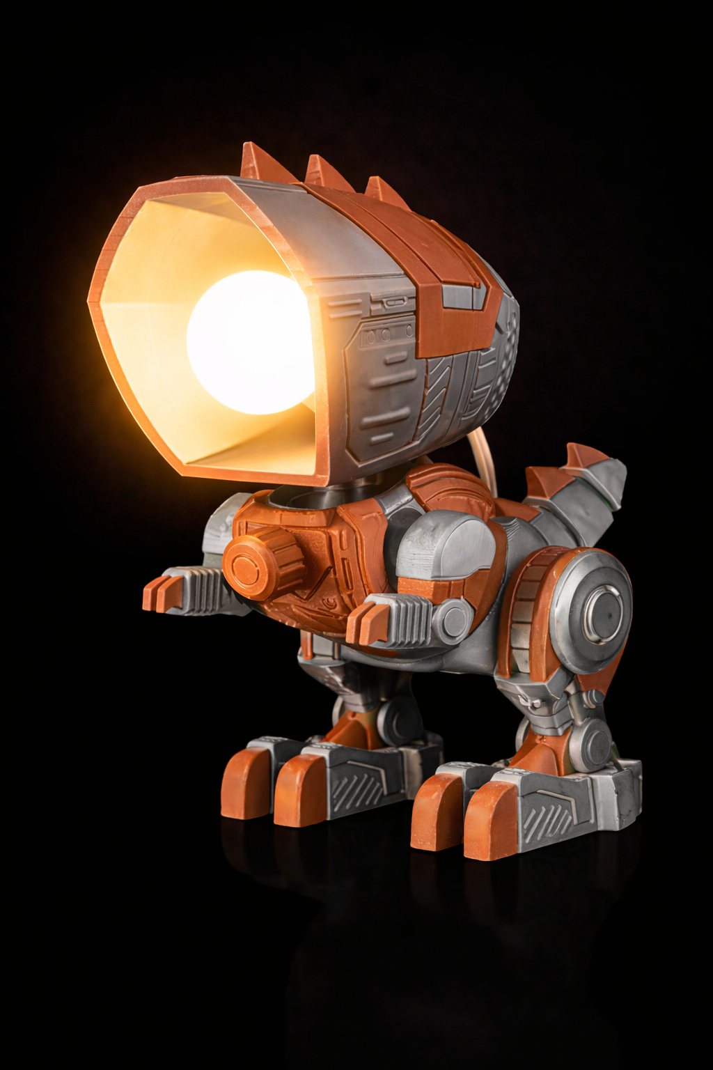 Orange Mecha T-Rex Table Lamp (Copy) - Image 1